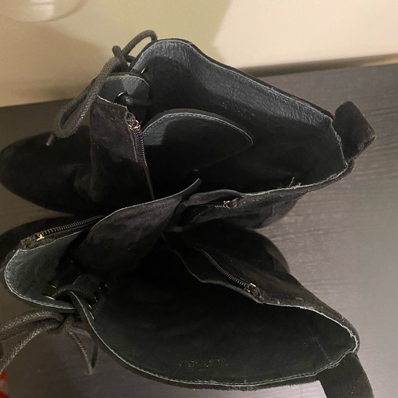 Sacha London Suede Leather Ankle Boots on Black - Picture 11 of 11